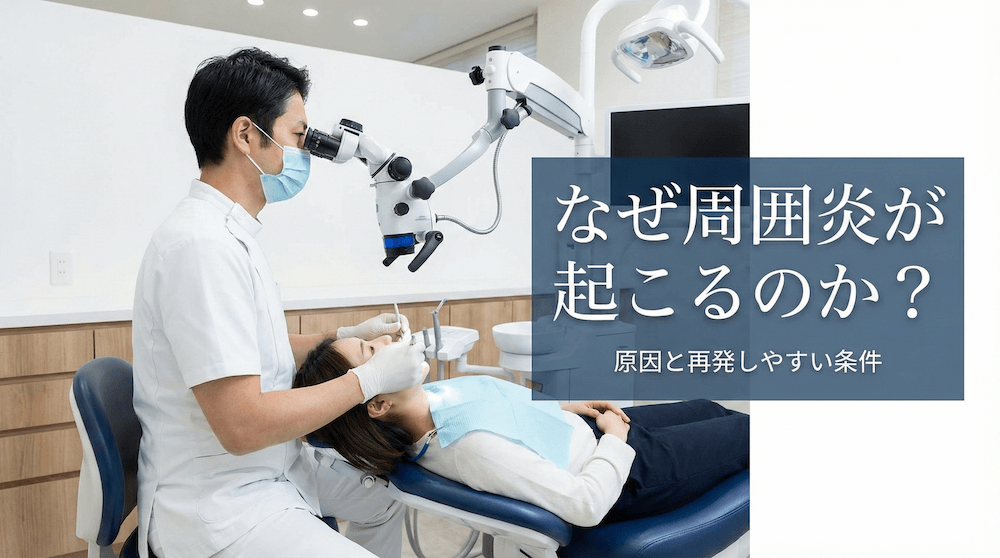なぜ周囲炎が起こるのか？ 原因と再発しやすい条件