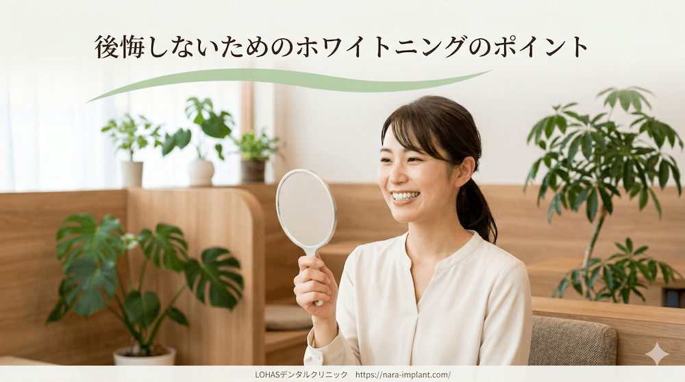 後悔しないためのホワイトニングのポイント