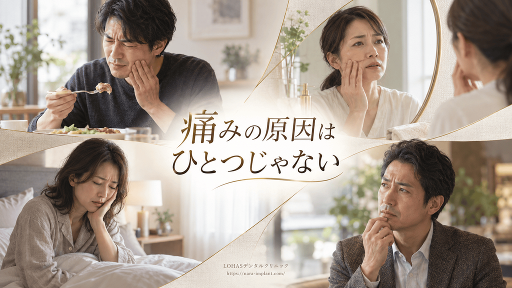 神経のない歯が痛む主な原因4つ
